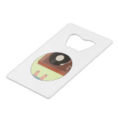 ヴィンテージレコードプレーヤー クレジットカード栓抜き (正面アングル)