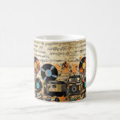 ヴィンテージレコードプレーヤー コーヒーマグカップ (正面右)