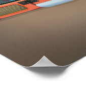 ヴィンテージレコード付きプレーヤー ポスター (角)