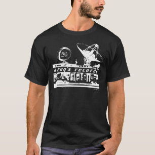 ヴィンテージレコード店舗伝送グラフィックT- Tシャツ