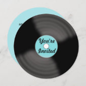 ヴィンテージレコード招待状 招待状 (正面/裏面)