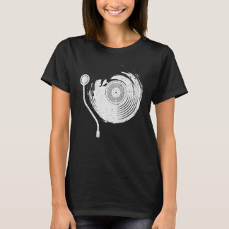ヴィンテージレコード演奏者記録収集家むし Tシャツ