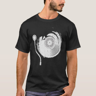 ヴィンテージレコード演奏者記録収集家むし Tシャツ