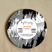 ヴィンテージレコード誕生日の招待 セーブザデート