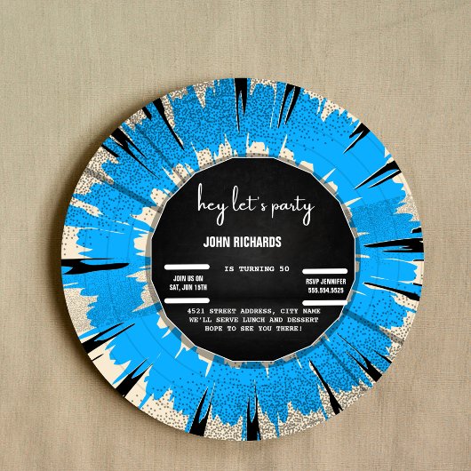 ヴィンテージレコード誕生日の招待 セーブザデート