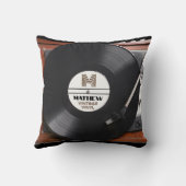 ヴィンテージレコード選手 クッション (裏面)