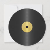 ヴィンテージレコード 50歳の誕生日 招待状 (裏面)