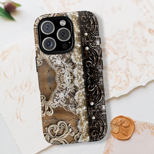 ヴィンテージレザーカントリーレースルックウィメンズ Case-Mate iPhoneケース
