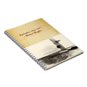 ヴィンテージレザークラシック紙カバーノート ノートブック (右側)