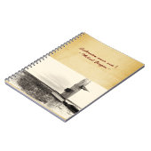 ヴィンテージレザークラシック紙カバーノート ノートブック (左側)