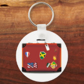 ヴィンテージレザースーツケース キーホルダー (正面)