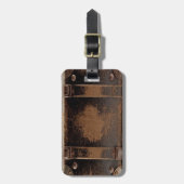 ヴィンテージレザースーツケース ラゲッジタグ (正面縦)