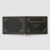 ヴィンテージレザーブック結婚ズゲストブック ゲストブック (全面)