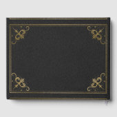 ヴィンテージレザーブック結婚ズゲストブック ゲストブック (裏面)