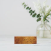 ヴィンテージレザープロフェッショナルゴルフインストラクター スキニー名刺 (スタンド正面)