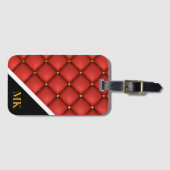 ヴィンテージレザーモノグラム ラゲッジタグ (正面横)