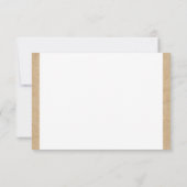 ヴィンテージレザールックカパーソナライズされたード 招待状 (裏面)