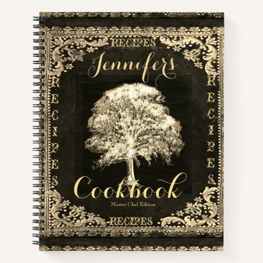 ヴィンテージレザールックレシピ ノートブック (正面)