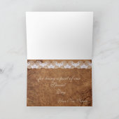 ヴィンテージレザー及びレースサンキューカード サンキューカード (内部)