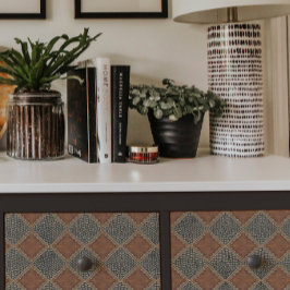 ヴィンテージレザー金ゴールドスネークとスキンブラックデコパージュ 薄葉紙