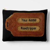 ヴィンテージレザーIDラベル アクセサリーポーチ (正面)