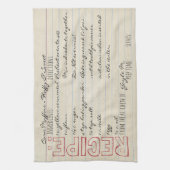 ヴィンテージレシピカードコーンブレッドレシピカスタマイズだ! キッチンタオル (縦)