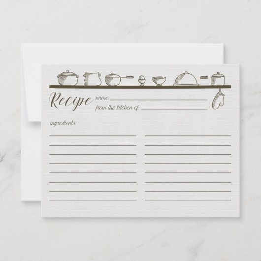 ヴィンテージレシピカード (正面)
