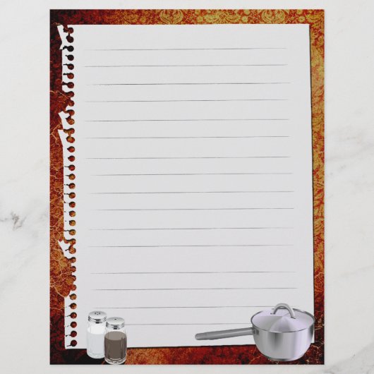 ヴィンテージレシピバインダーインサート (正面)