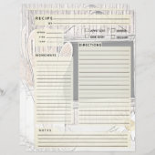 ヴィンテージレシピバインダーインサート (正面/裏面)