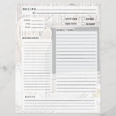 ヴィンテージレシピバインダーインサート (裏面)