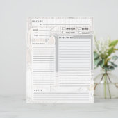 ヴィンテージレシピバインダーインサート (スタンド正面)