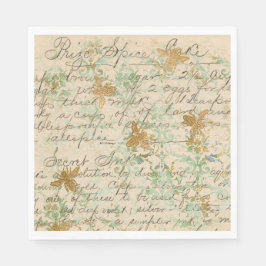 ヴィンテージレシピミツバチ スタンダードランチョンナプキン