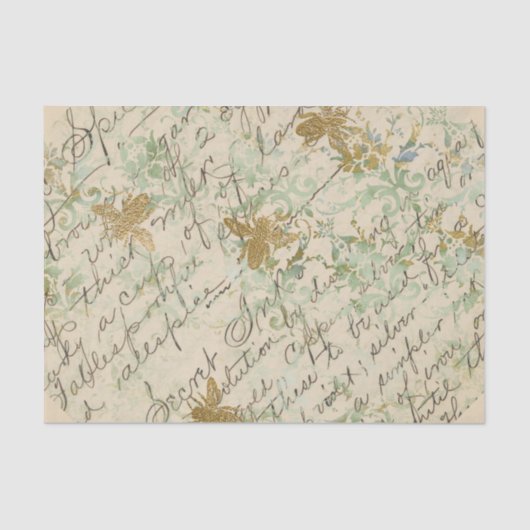 ヴィンテージレシピミツバチ 薄葉紙 (正面)