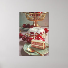 ヴィンテージレシピ調理師ブックイラストレーションキャンバス印刷 キャンバスプリント