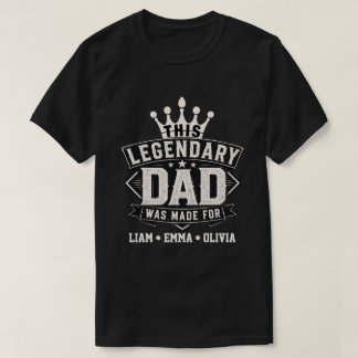 ヴィンテージレジェンダリーダッドタイポグラフィーデザイン Tシャツ