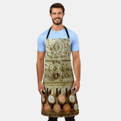 ヴィンテージレジ、ほこりとクモの巣で覆われる エプロン (着用した状態)