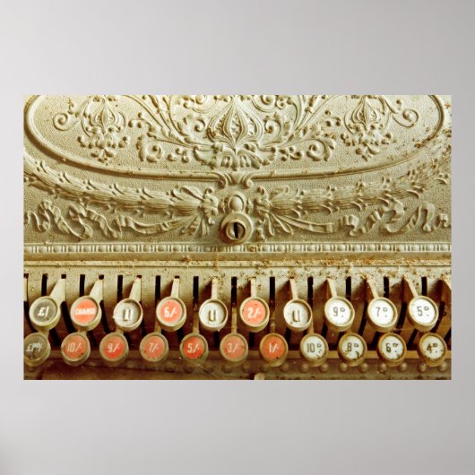 ヴィンテージレジ、ほこりとクモの巣で覆われる ポスター (正面)