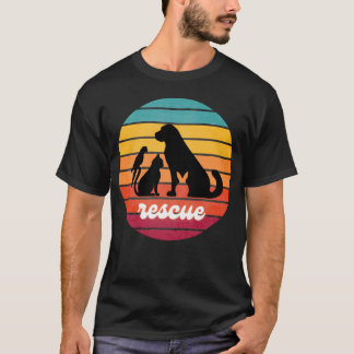 ヴィンテージレスキュー全ての動物たち Tシャツ