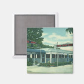 ヴィンテージレストランラインベックロードダイナー マグネット (正面/裏面)