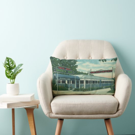 ヴィンテージレストランラインベックロードダイナー ランバークッション (椅子)