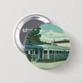 ヴィンテージレストランラインベックロードダイナー 缶バッジ (正面&裏面)