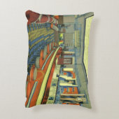 ヴィンテージレストランレトロロードダイナーインテリア アクセントクッション (裏面(縦))