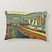 ヴィンテージレストランレトロロードダイナーインテリア アクセントクッション (裏面)