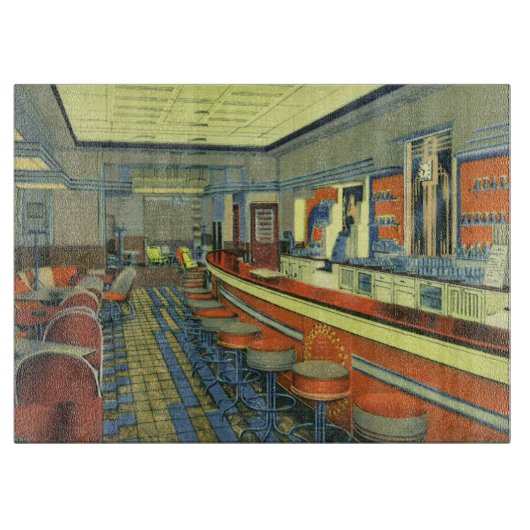 ヴィンテージレストランレトロロードダイナーインテリア カッティングボード (正面)