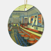 ヴィンテージレストランレトロロードダイナーインテリア セラミックオーナメント (左)