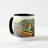 ヴィンテージレストランレトロロードダイナーインテリア マグカップ (正面左)