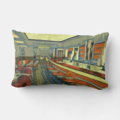 ヴィンテージレストランレトロロードダイナーインテリア ランバークッション (裏面)