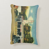 ヴィンテージレストラン、ダイナーと車で50sドライブ アクセントクッション (裏面(縦))