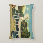 ヴィンテージレストラン、ダイナーと車で50sドライブ アクセントクッション (正面(垂直))