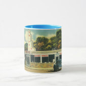 ヴィンテージレストラン、ダイナーと車で50sドライブ マグカップ (中央)